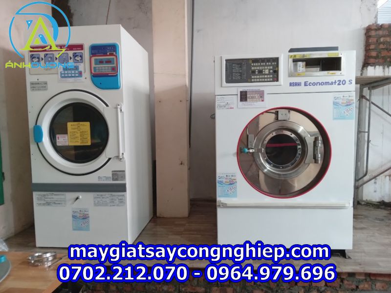 Lắp đặt máy giặt công nghiệp cũ tại  Sơn Động